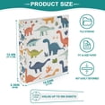 thumbnail image 3 of FORMRS 3 Ring Binder 1.5 inch with Pockets Set of 2 Clip Board 200 Sheets Capacity, Dinosaur Pattern, 3 of 8