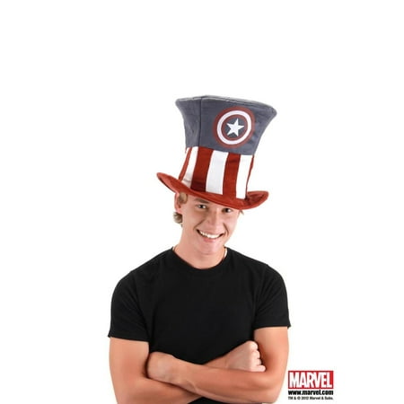 Captain America Adult Costume Top Hat