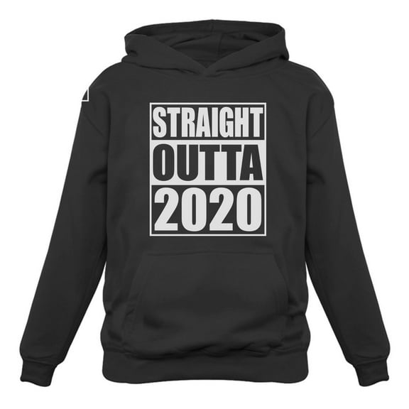 Tstars Mens Straight Outta 2020 Quarantine Happy New Year Birthday Gift Hoodie