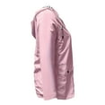 thumbnail image 6 of DENGDENG Women's Rain Jackets with Hood Plus Size Windbreaker Lightweight Rain Coats Waterproof Long Jackets Outdoor Trench Raincoat Pink XXL, 6 of 7