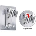 thumbnail image 4 of 2 Piezas Soporte para Cabezal de Ducha Adhesivo Fuerte Soporte para Montaje en Pared Soporte para Varita de Ducha Ajustable con 2 Ganchos para Colgar No Necesita Taladro (1), 4 of 5
