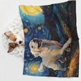 thumbnail image 6 of Pofeuu Vintage Starry Sky Labrador A Print Puppy Blanket,Dog Blankets,Pet Blanket Cozy Cat Blankets for Indoor Cats, Fuzzy Pet Blanket for Kitten Doggy Dog Blankets-Large, 6 of 8