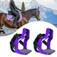 thumbnail image 5 of Estribo para a caballo, almohadilla antideslizante de material acero inoxidable de 5 colores Sillín de aluminio a ecuestre Sillín de cab Púrpura, 5 of 8