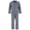 Black, variant on Men's Long Sleeve Long Pant Pajama Set