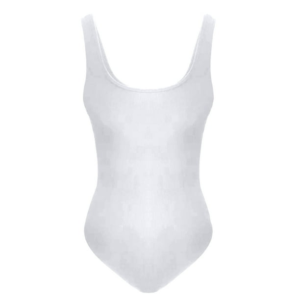 TopLLC Bodysuit for Women Tummy Control Shapewear Seamless Romper Sleeveless  Round Neck Body Suits Tank Tops 