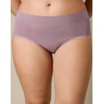 thumbnail image 4 of Playtex Tummy Smoothing Hipster Underwear Pack, Moisture-Wicking, 3-Pack (Plus Sizes) Vint Mauve/Black/Heirloom White Dot 4XL Women's, 4 of 5