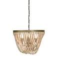 thumbnail image 3 of Creative Co-Op Draped Wood Bead Chandelier, 3 of 6