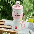 thumbnail image 6 of LACKUST Panda-Themed Insulated Tumbler Water Bottle Insulated, 700ml 304 Stainless Steel Straw Cup with Anti-Slip Sleeve, 6 of 8