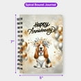thumbnail image 5 of Happy Anniversary Basset Hound Celebrates Wedding Love Family Party Spiral Bound Journal Bassets Dog Breed Lovers Gifts Idea 5x7in Spiral Notebook - 01015, 5 of 5