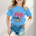 thumbnail image 2 of TZEWGL Tops For Toddler Round Neck Loose Short Sleeve Graphic Print Top For Kids size 3-4T, 2 of 4
