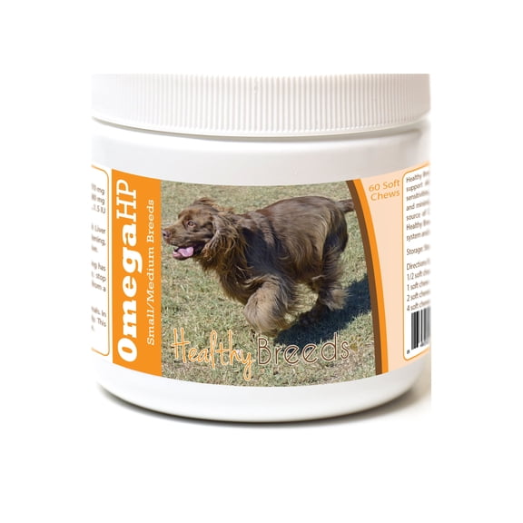 Healthy Breeds Sussex Spaniel Omega HP Fatty Acid Skin and Coat Support Soft Chews
