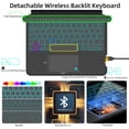 thumbnail image 4 of Funda de teclado JUQITECH para Samsung Galaxy Tab A9 Plus 5G 11", 4 of 9