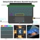 thumbnail image 4 of Funda de teclado JUQITECH para Samsung Galaxy Tab A9 Plus 5G 11", 4 of 9