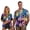 Blue Turtle, variant on Polynesian Couple Matching Outfit Men's Button Up Shirt Fashion Summer Beach Shirts Workwear and Women's Short Sleeve Shirts Light Hawaiian Outfits