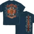 thumbnail image 7 of Fire Dept Faded Planks Firefighter 100% Cotton Navy T-Shirt Medium, 7 of 7