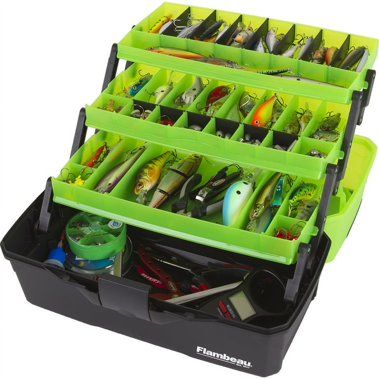 Flambeau Outdoors 6383FG 3-Tray Classic Tray Tackle Box Frost