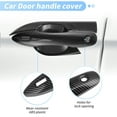 thumbnail image 4 of Cubierta de Recubrimiento de Manija de Puerta Exterior para Toyota Camry LE SE XLE XSE 2018-2024 8ª 8.5ª Gen Protector de Manija de Puerta de Fibra de Carbono Negra, 4 of 7