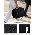 thumbnail image 6 of WANDF Airline Approved Travel Backpack with USB Port, 30L Waterproof Carry On Personal Item Bag 18x14x8  for Men Women, 13 Pockets Laptop Weekender Backpack, Daypack for Business Travel Gym,Black, 6 of 11