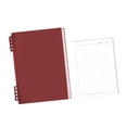 thumbnail image 2 of Elodie Loose Leaf Notebook Spiral Journal Creative Thick Paper Stylish Waterproof Cover Red, 2 of 8