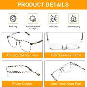GJX Anti-fog and Anti-blue Light Safety Goggles for Laboratories/Nurse Protective Glasses for Men and Women