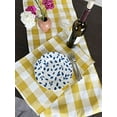 thumbnail image 5 of Fennco Styles Classic Buffalo Check Cotton Blend Table Runner 16" W x 54" L - Yellow Holiday Table Cover for Banquets, Christmas, Special Events and Home Décor, 5 of 5