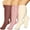 Pink Dot, variant on 3 Pairs Plus Size Compression Socks for Women Men 20-30 mmHg 2xl 3xl 4xl , Wide Calf High Tights Long SocksStockings Best Support for Circulation, Running