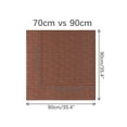 thumbnail image 6 of INSPIRE CHIC Floral Chiffon Scarves Square Skinny Long Neck Scarf Neckerchief Square-Light Red 70x70cm, 6 of 7
