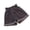 Black, variant on Women's Paper Bag Waist Button Roll Up Hem Denim Shorts with Pockets Blue,XL