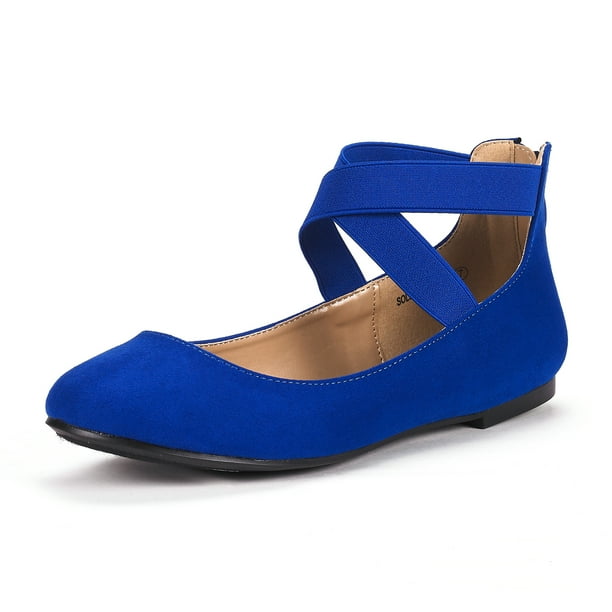 royal blue flats size 10
