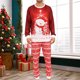 thumbnail image 5 of Conjunto de pijamas a juego para familia, cómodo conjunto a juego de 2 piezas, ropa para el hogar para padres e hijos, 5 of 7