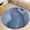 Flannel-2, variant on Blue Agate Marble Print-1 Round Area Rugs for Bedroom Living Room, 4FT Soft Comfy Indoor Circle Carpets, Floor Mat