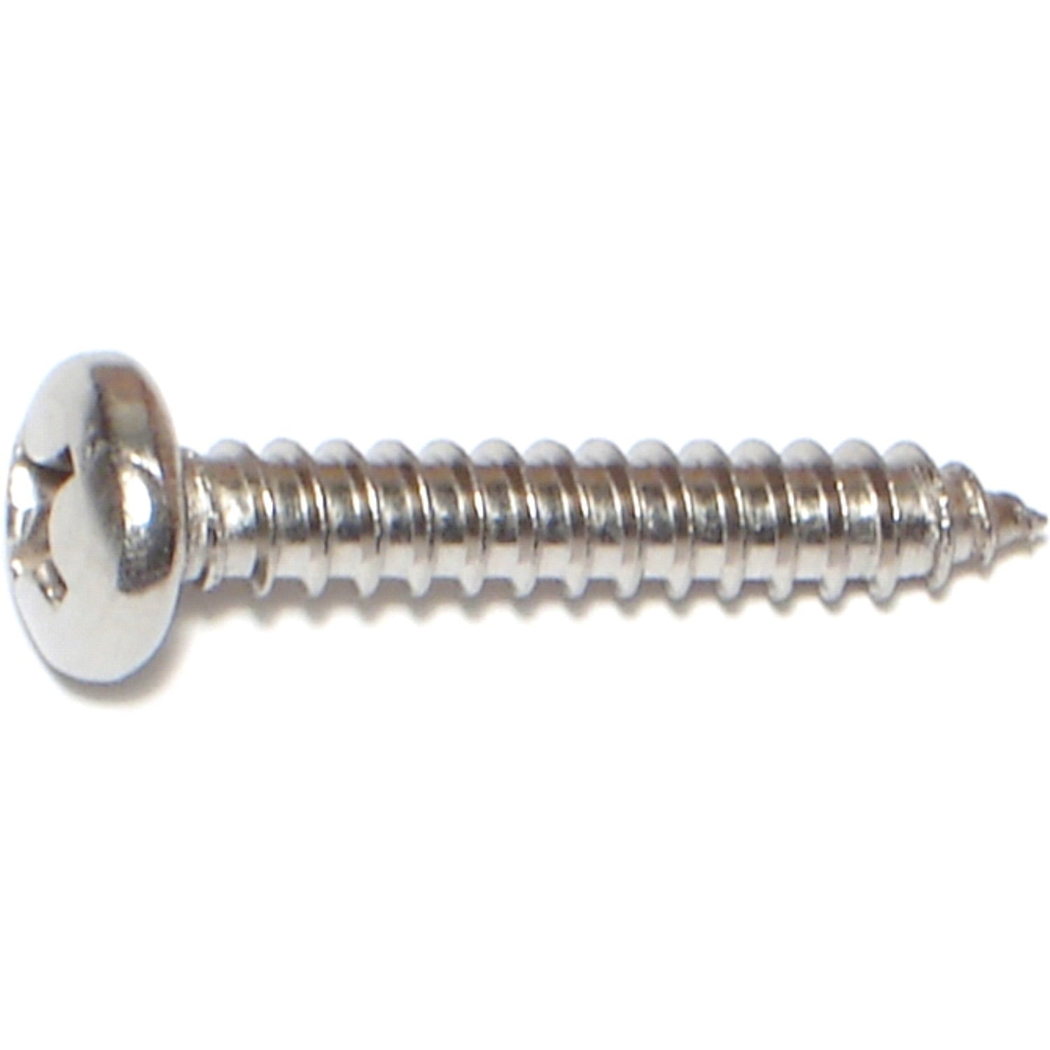 Phillips Pan Head Sheet Metal Screws – #12 X 2 Inch, 18-8 Stainless Steel, Pack Of 250