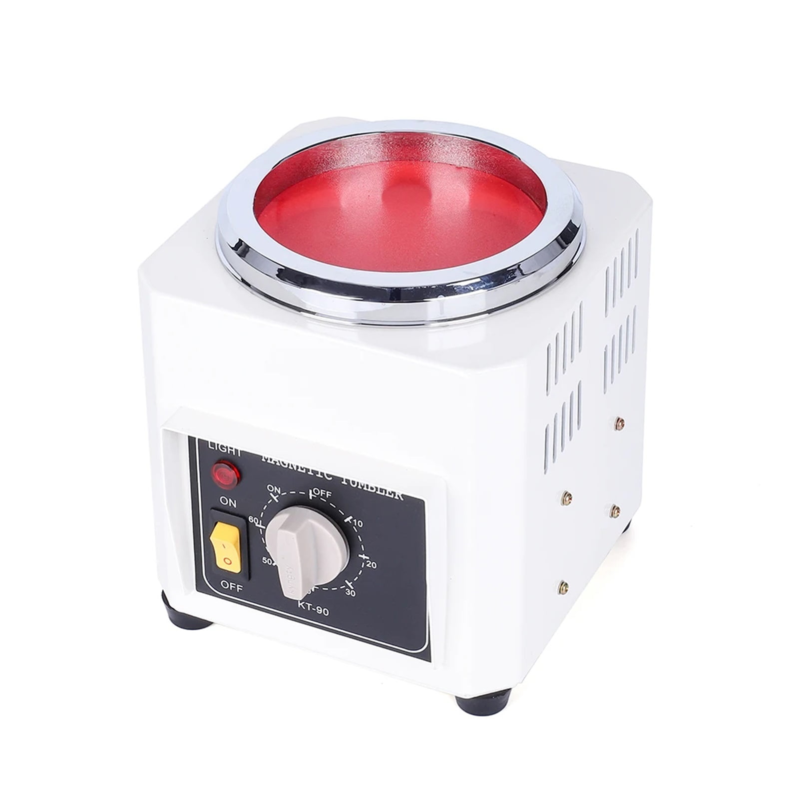 KT-90 Magnetic Polishing Machine, Tumbler AC Mini Diy Jewelry Polisher Finishing Cleaning Tool ,Powerhouse Performance