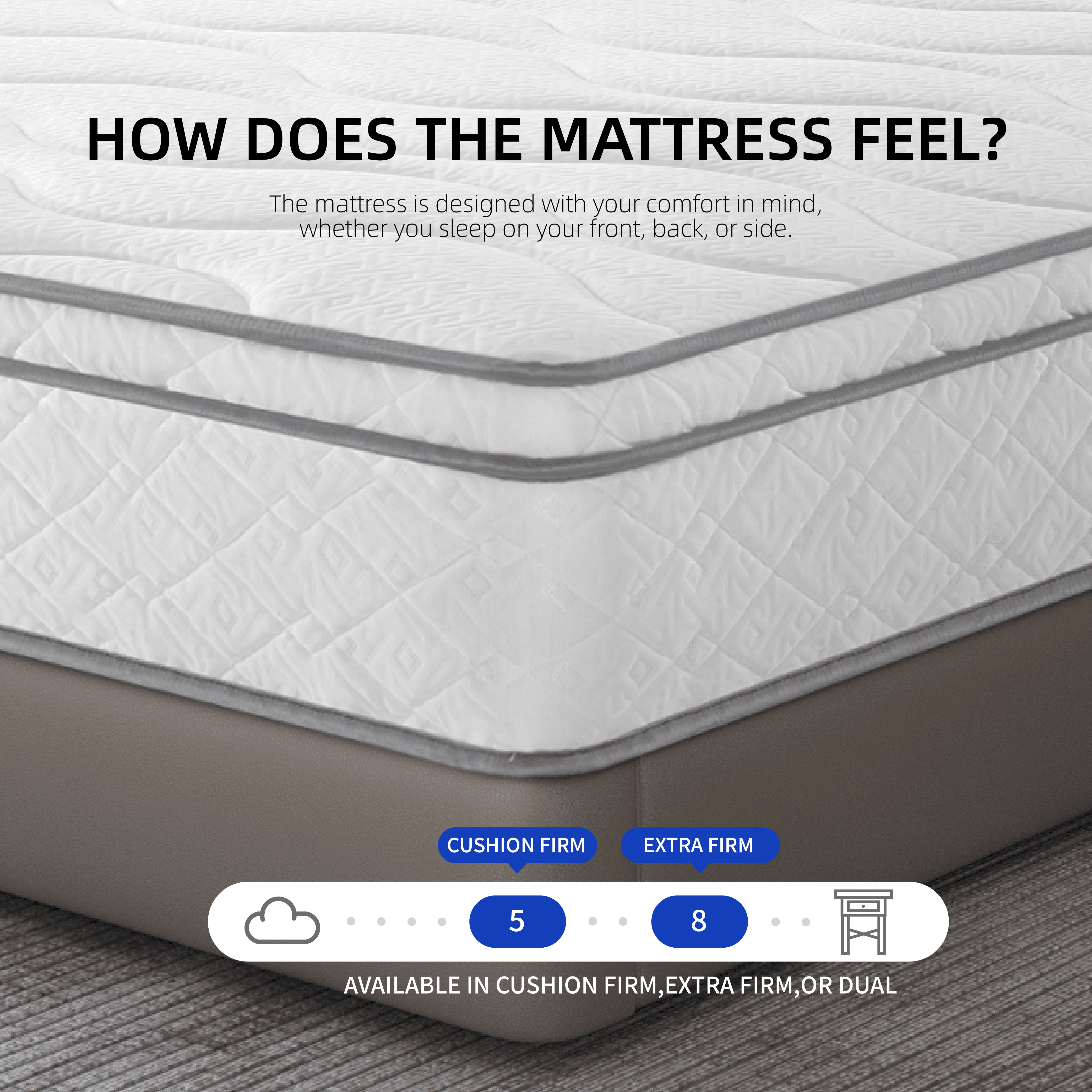 MAYEERTY 12-Inch Hybrid Full Size Mattress with Gel Memory Foam & Individually Wrapped Coils