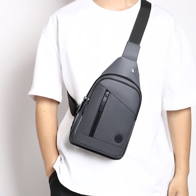 onlyliua Buscador de Regalos Bolso Bandolera Pequeño para Hombre y Mujer, Bolso Cruzado, Bolso de Hombro con Orificio para Auriculares, Senderismo, Viajes, Acampada, Viajes Al Aire Libre, Viaje de Ne