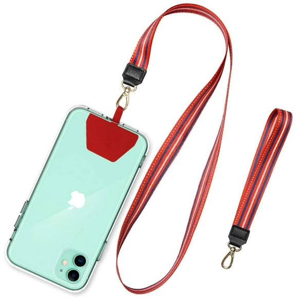 SHANSHUI Laisse de Téléphone, Lanière de Cou de Téléphone Portable Universel et Bracelet Tether Lasso Patch Compatible avec iPhone,