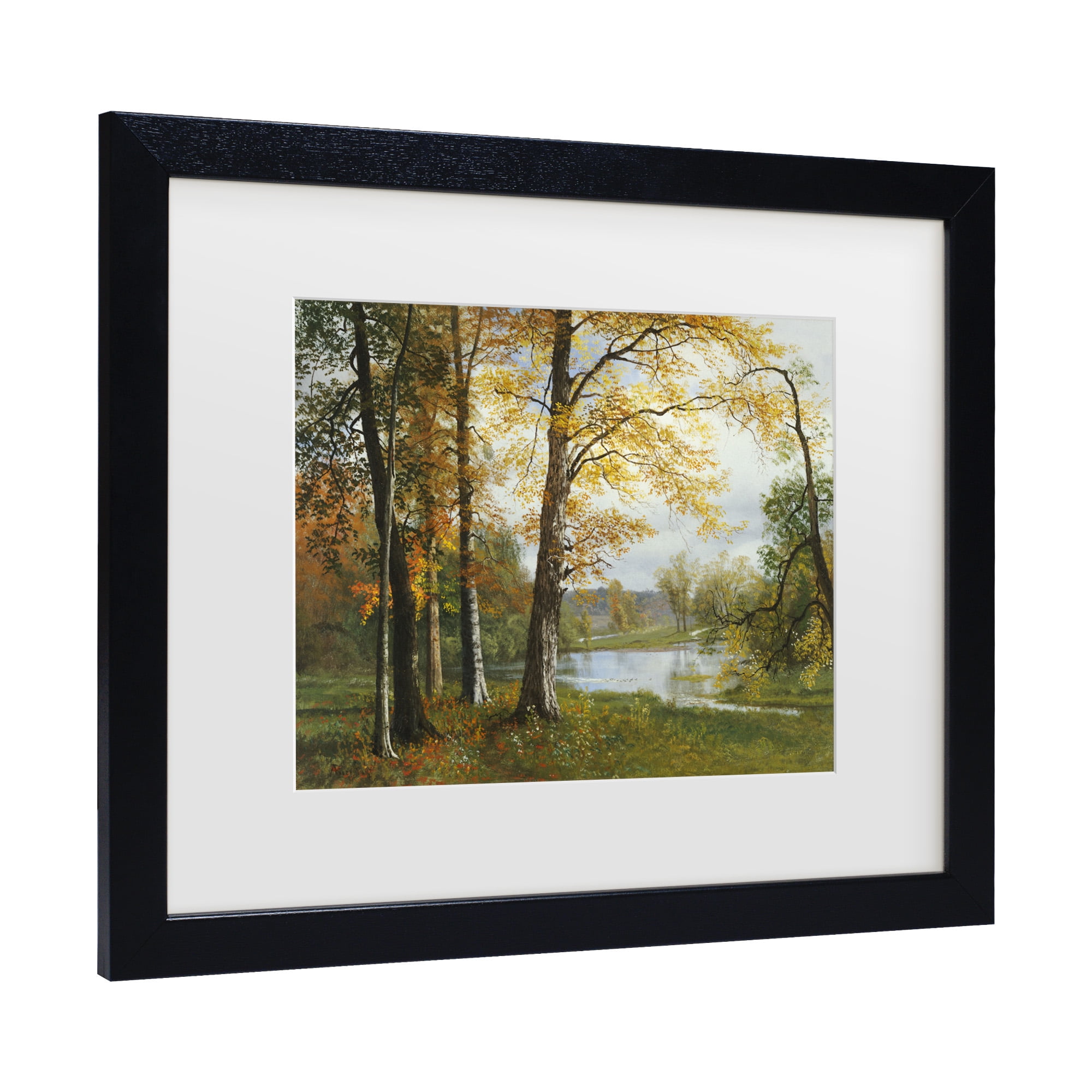 Trademark Fine Art 'A Quiet Lake' Canvas Art by Albert Bierstadt