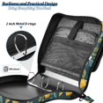 thumbnail image 4 of FORMRS Zipper Binder with Shoulder Strap 2-inch Ring 500 Sheet Capacity File Bag, Blue Lemons, 4 of 5