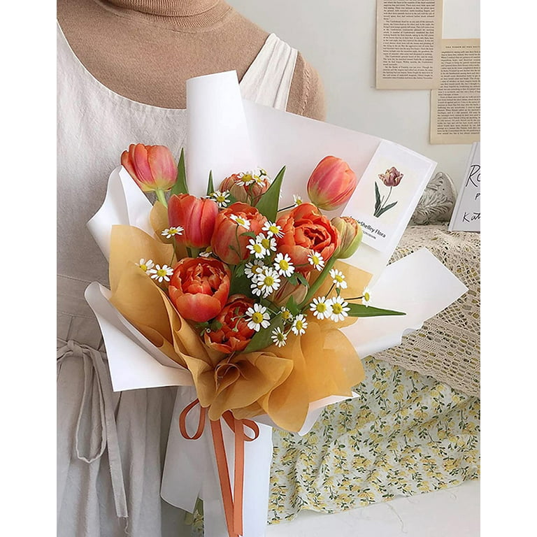 Flowers Wrapping Paper Bouquet Floral Material Flower Basket - Temu