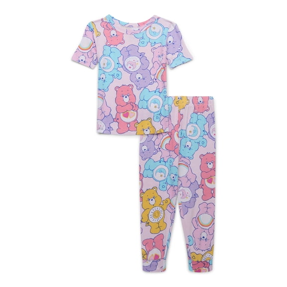 Care Bears Girls Graphic Pajama Top and Bottoms Set, 2-Piece, Sizes 4-10
