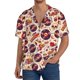 thumbnail image 1 of Fotbe rock music Skull record Camisa Estampada de Manga Corta para Hombre, Casual de Verano, Estilo Playero, Sin Arrugas-3X-Large, 1 of 5
