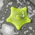 thumbnail image 2 of Injueey Colador de fregadero de cocina, recogedor de pelo de estrella de cinco puntas, cubierta de drenaje de bañera antibloqueo, filtro de Juegos de accesorios de baño Verde, 2 of 6