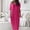 *Hot Pink, variant on U Women's Off Shoulder Short Sleeve Maxi Dress,Casual Loose Fit Long Dress with Pockets White,Women's Plus XL