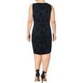 thumbnail image 2 of Anne Klein Womens Printed Sweater Tank Dress, Blue, XX-Small, 2 of 3