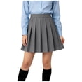 thumbnail image 4 of KICILVS Girls School Uniform Skort Pleated Elastic Waist Skirts with Built-In Shorts Back to School Outfits 2-16 Years, 4 of 6