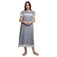 thumbnail image 2 of Moomaya Printed Round Neck Nursing Sleepwear For Women Cotton Nightdress, 2 of 6