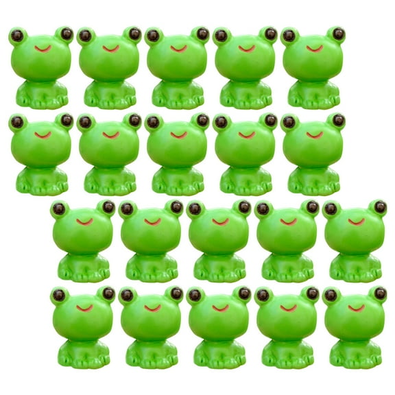 SHINYPASING animal figurines Frog Figurine Green 20pcs