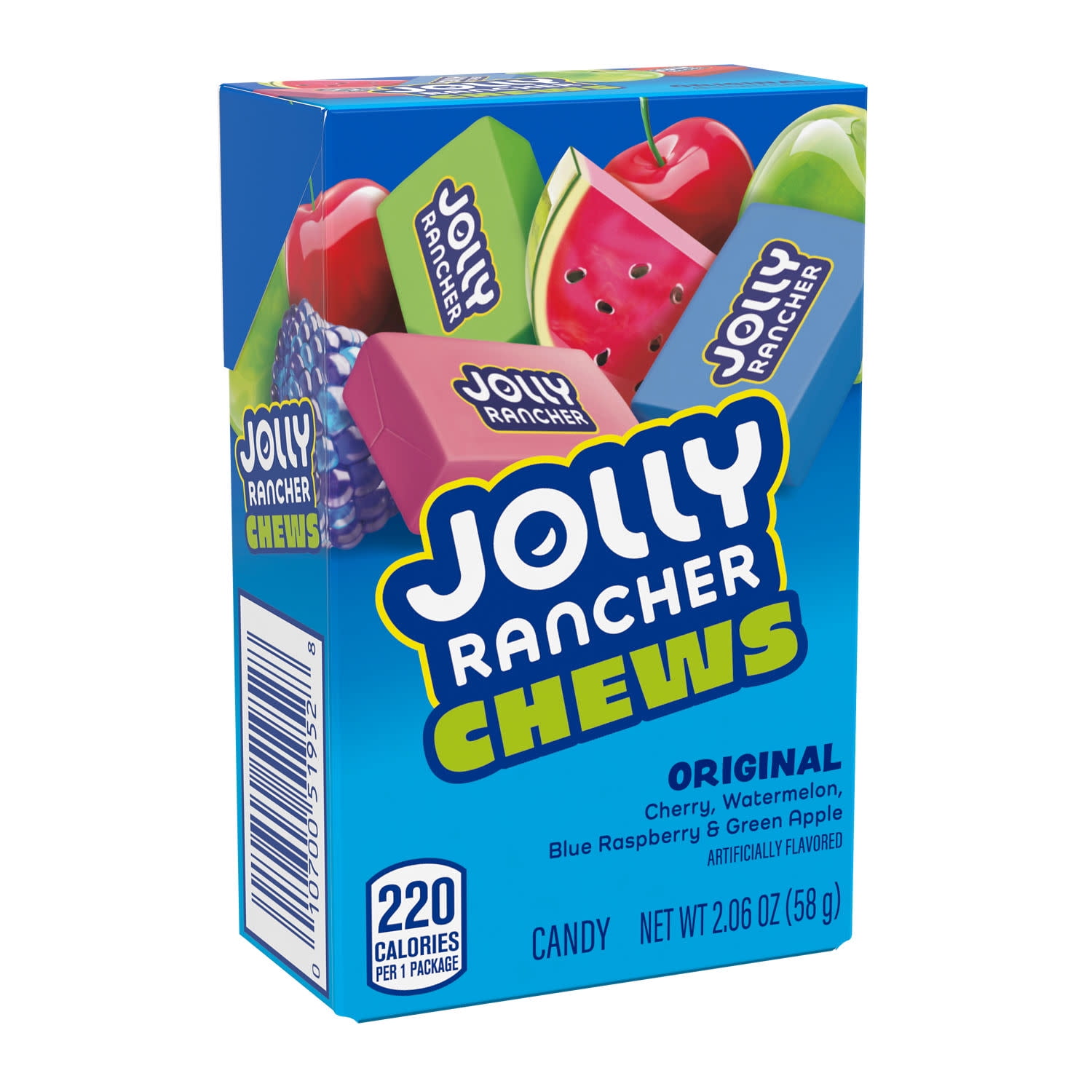 (2 pack) Jolly Rancher Chews Assorted Fruit Flavored Candy, Box 2.06 oz