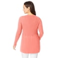 thumbnail image 2 of Jessica London Women's Plus Size Ribbed Baby Doll Tunic Sweater, 2 of 4