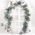 thumbnail image 3 of Willow Decoration Simulation Wicker Green Leaves Cane Wedding Set Decoration Plant Rattan Leaves, 3 of 6